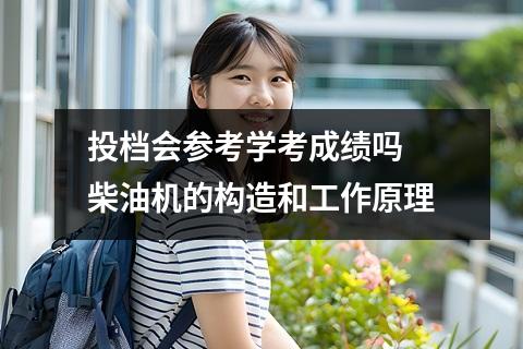 【投档会参】投档会参考学考成绩吗 柴油机的构造和工作原理