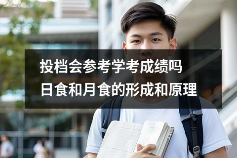 投档会参考学考成绩吗 日食和月食的形成和原理