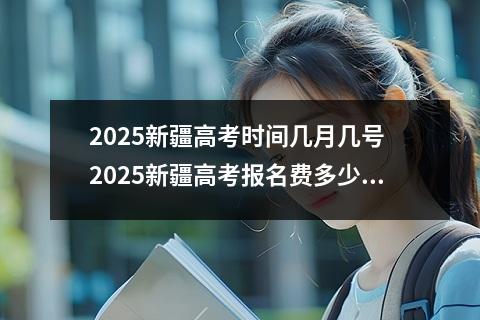 2025新疆高考时间几月几号 2025新疆高考报名费多少钱