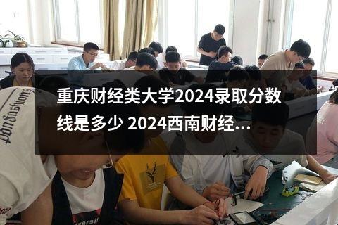 重庆财经类大学2024录取分数线是多少 2024西南财经大学各省录取分数线是多少