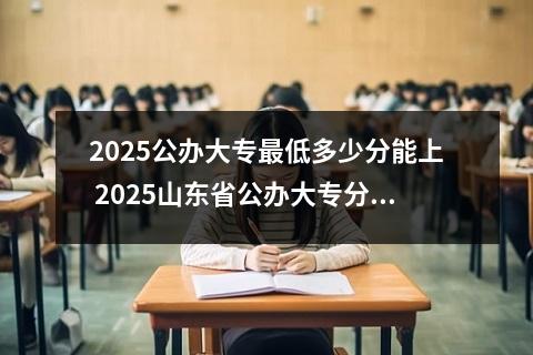 2025公办大专最低多少分能上 2025山东省公办大专分数线