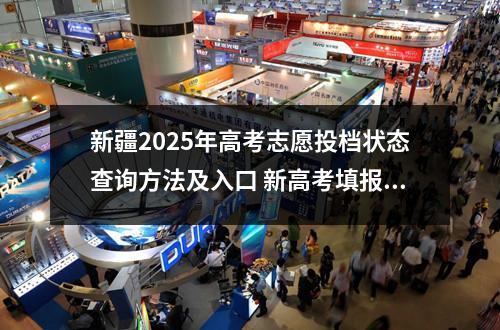 新疆2025年高考志愿投档状态查询方法及入口 新高考填报志愿规则