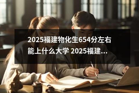 2025福建物化生654分左右能上什么大学 2025福建物化生499分左右能上什么大学