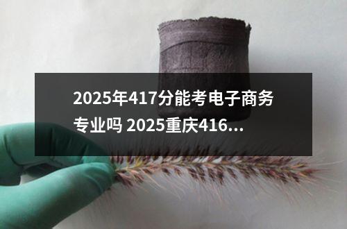 2025年417分能考电子商务专业吗 2025重庆416分能上的大学有哪些