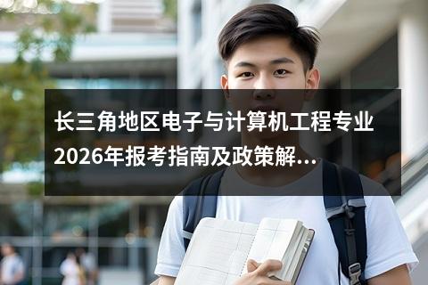 长三角地区电子与计算机工程专业2026年报考指南及政策解读 二、2026年报考政策核心要点