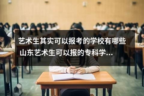 艺术生其实可以报考的学校有哪些 山东艺术生可以报的专科学校有哪些